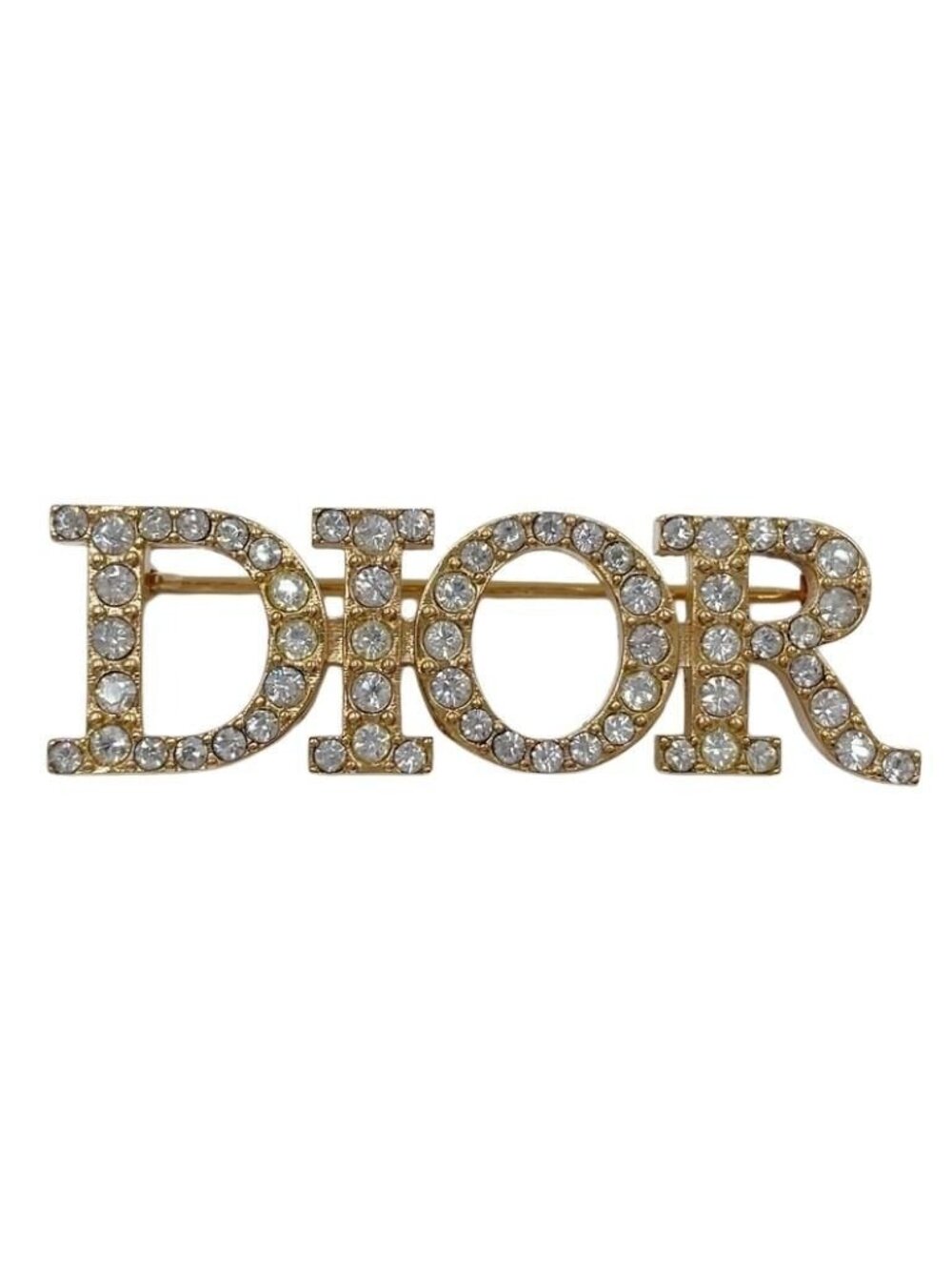 Dior Brooch Dio(r)evolution Gold Metal Rhinestone